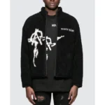 Black Seventh Heaven Anarchy Fleece Zip-Up Jacket