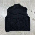 Black Seventh Heaven Anarchy Fleece Vest Back View