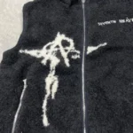 Black Seventh Heaven Anarchy Fleece Vest View