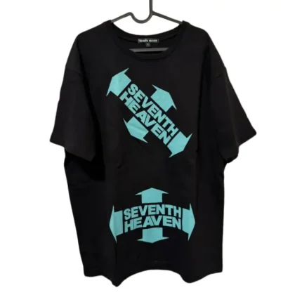 Black Seventh Heaven Arrow Graphic T-Shirt