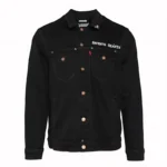 Black Seventh Heaven Button-Up Denim Jacket