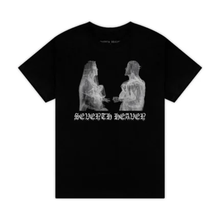 Black Seventh Heaven Couple T-shirt