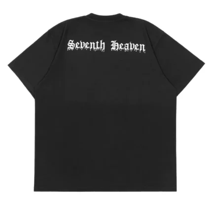 Black Seventh Heaven Cross Dressing T-shirt Back