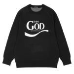 Black Seventh Heaven Enjoy God Knit Sweater