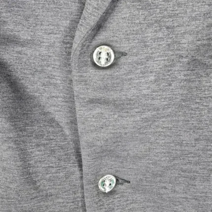 Black Seventh Heaven Men's Medium 3D Cross Jacket Close View