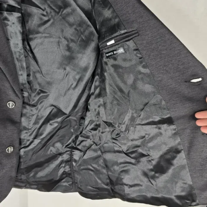 Black Seventh Heaven Men'S Medium 3D Cross Jacket View