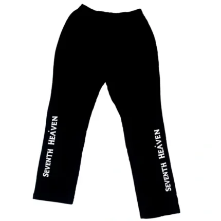 Black Seventh Heaven Nylon Track Pants