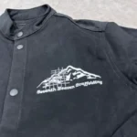 Black Seventh Heaven Scaffolding Jacket Close View