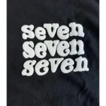 Black Seventh Heaven 'Seven Seven Seven' Graphic T-Shirt Close View