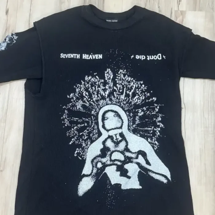 Black Seventh Heaven X Plod Squad Long Sleeve Shirt Front View