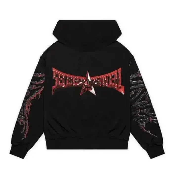 Black Seventh Heaven X Saint Peter Zip-Up Hoodie Back