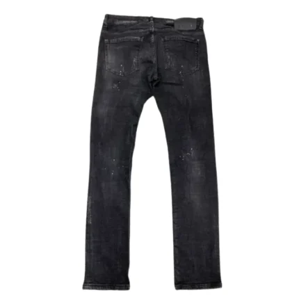 Black Seventh Heaven X Streetwear London Skinny Jeans Back