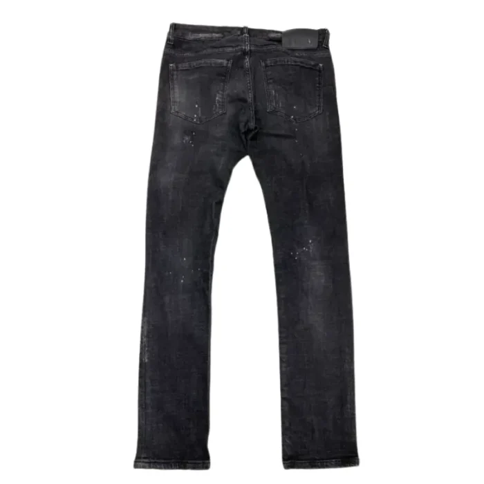 Black Seventh Heaven X Streetwear London Skinny Jeans Back
