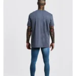 Blue Loose fit Seventh Heaven Design T-Shirt Back View