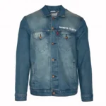 Blue Seventh Heaven Button-Up Denim Jacket
