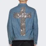 Blue Seventh Heaven Denim Cross Jacket Back