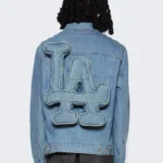 Blue Seventh Heaven LA Denim Trucker Jacket back
