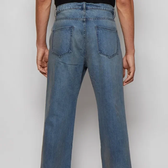 Blue Seventh Heaven Missing Cross Denim Jeans Back