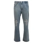 Blue Seventh Heaven Missing Cross Denim Jeans