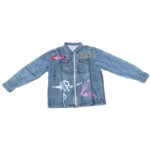 Blue Seventh Heaven Zip-Up Denim Jacket
