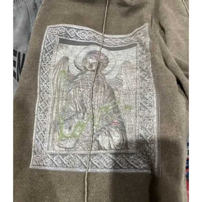 Brown Seventh Heaven Angel Shorts Logo