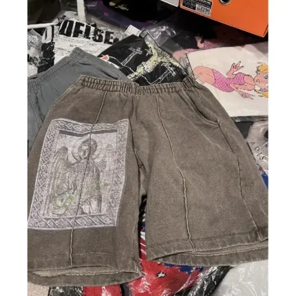 Brown Seventh Heaven Angel Shorts