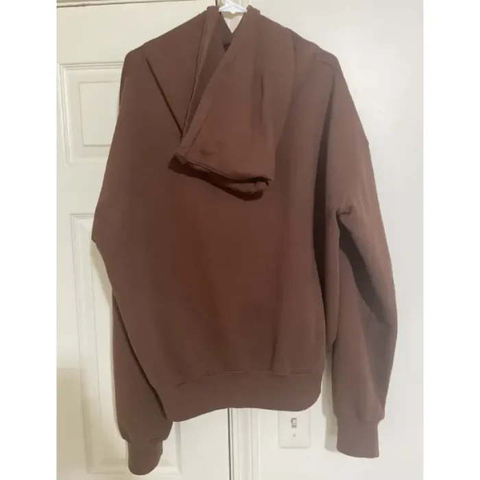 Brown Seventh Heaven Love God No Fear Hoodie Back View