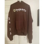 Brown Seventh Heaven Love God No Fear Hoodie