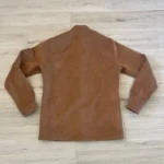 Brown Seventh Heaven Scaffolding Leather Jacket Back View