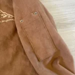 Brown Seventh Heaven Scaffolding Leather Jacket Side View