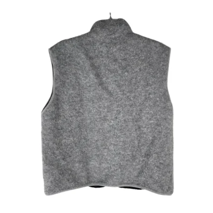 Grey Seventh Heaven Anarchy Fleece Vest Back