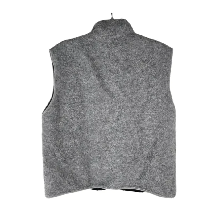 Grey Seventh Heaven Anarchy Fleece Vest Back