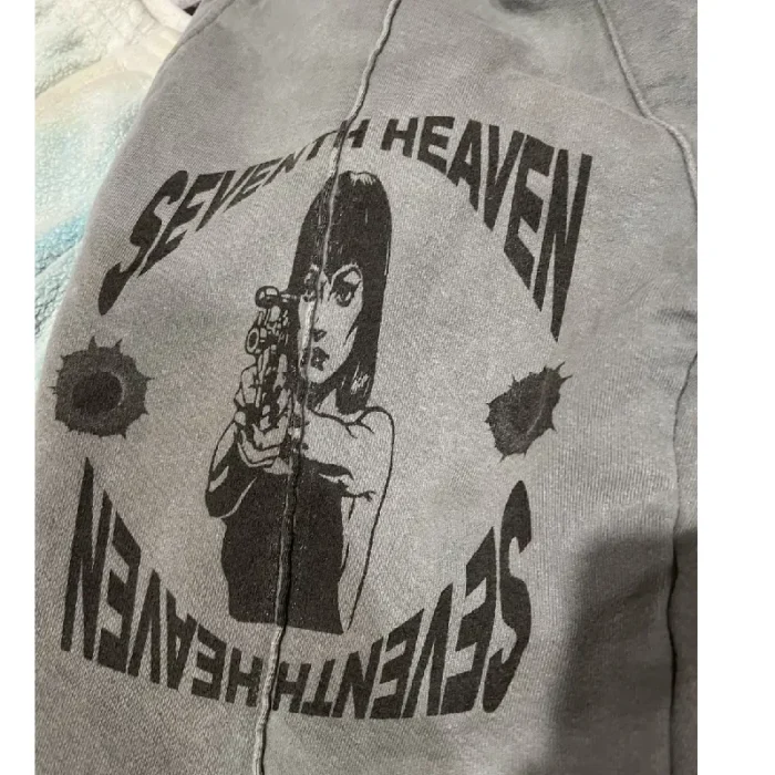 Grey Seventh Heaven Fleece Shorts Logo