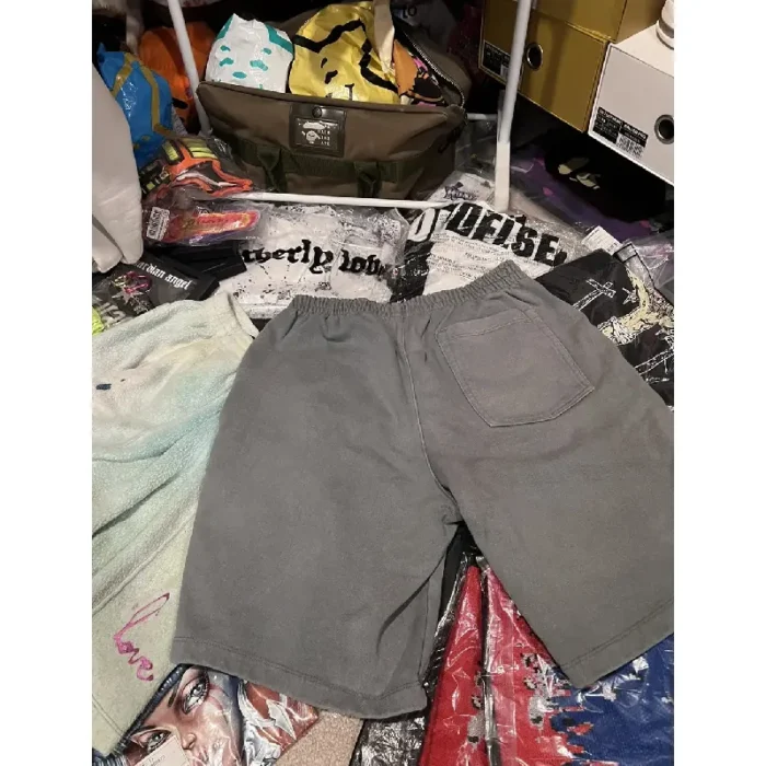 Grey Seventh Heaven Fleece Shorts - Seventh Heaven Back