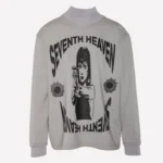 Grey Seventh Heaven High-Neck Sweatshirt