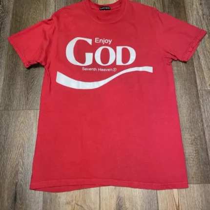Red Seventh Heaven GOD T-Shirt