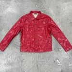 Red Seventh Heaven PU Leather Jacket