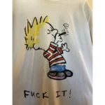 White John Ross x Tony Tafuro Fuck It! tee Close View