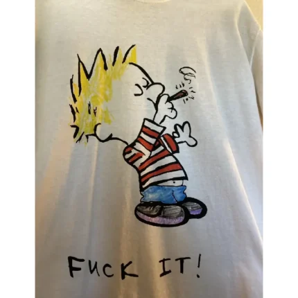 White John Ross x Tony Tafuro Fuck It! tee Close View