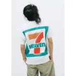 White Seventh Heaven 7 Short Sleeve T-shirt Back