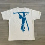 White Seventh Heaven Crucifix Jesus Tee Back View