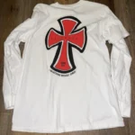White Seventh Heaven Dependent On Christ T Shirt Back View