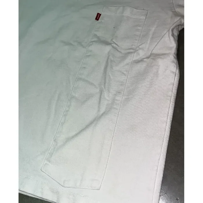 White Seventh Heaven Extended Pocket Tee Pocket