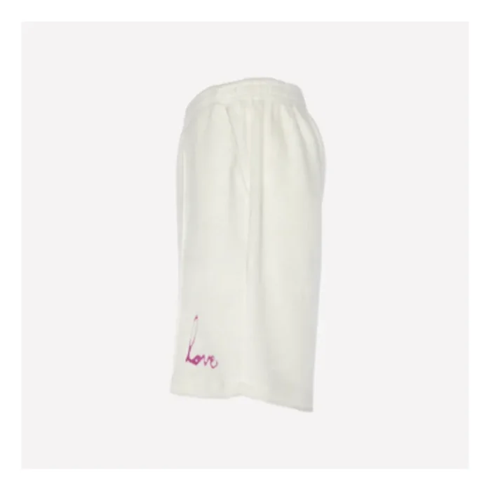 White Seventh Heaven Love Shorts Side