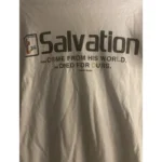 White Seventh Heaven Salvation T Shirts Front View