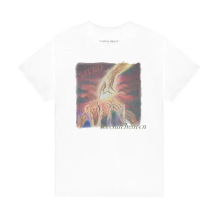 White Seventh Heaven Saved T-shirt