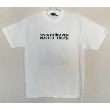 White Seventh Heaven X Verdy Wasted Youth Tee Front View