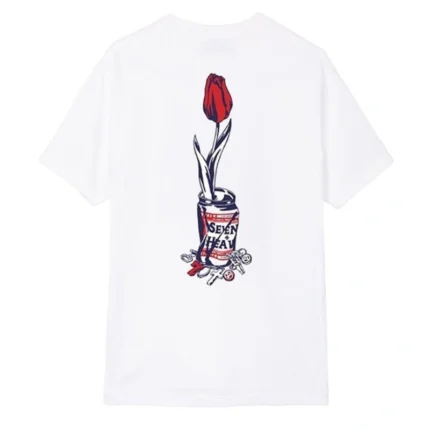 White Seventh Heaven x Wasted Youth T-shirt Back