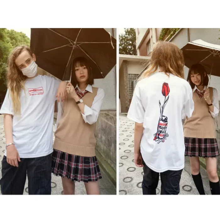 White Seventh Heaven X Wasted Youth T-Shirt View