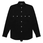 Black Seventh Heaven Crucifix Button-Up Shirt